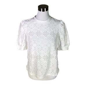 Naisten Holly & Whyte by Lindex - Lyhythihainen pusero, koko 36 - Valkoinen (1)