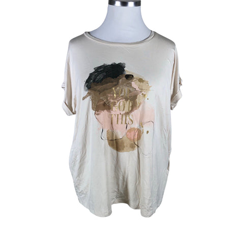 Naisten Soyaconcept - T-paita, koko 46 - Beige ()