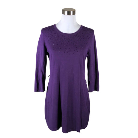 Naisten Global - Neuletunika, koko 36 - Violetti ()