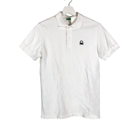 Unisex Benetton - Pikeepaita, koko 164 - 170 - Valkoinen ()