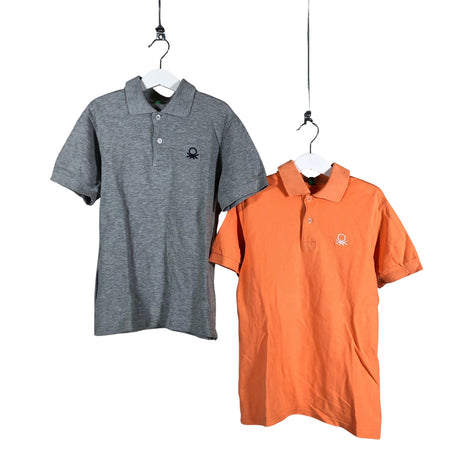 Unisex Benetton - Pikeepaita, koko 134 - 140 - Harmaa ()