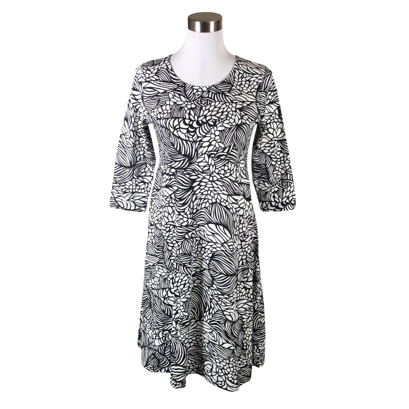Naisten Marimekko - Trikoomekko, koko 38 - Valkoinen (1)