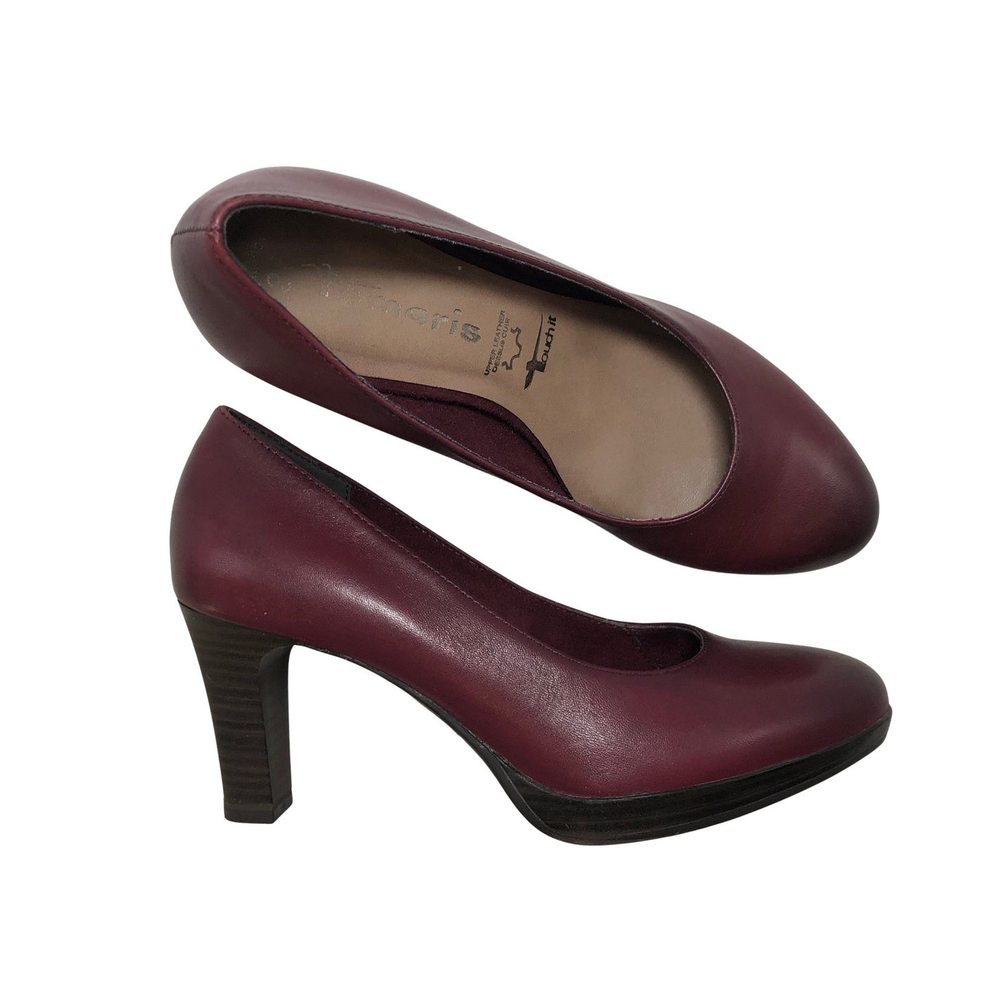 Naisten Tamaris - Korkokengät, koko 36 - Viininpunainen (1)