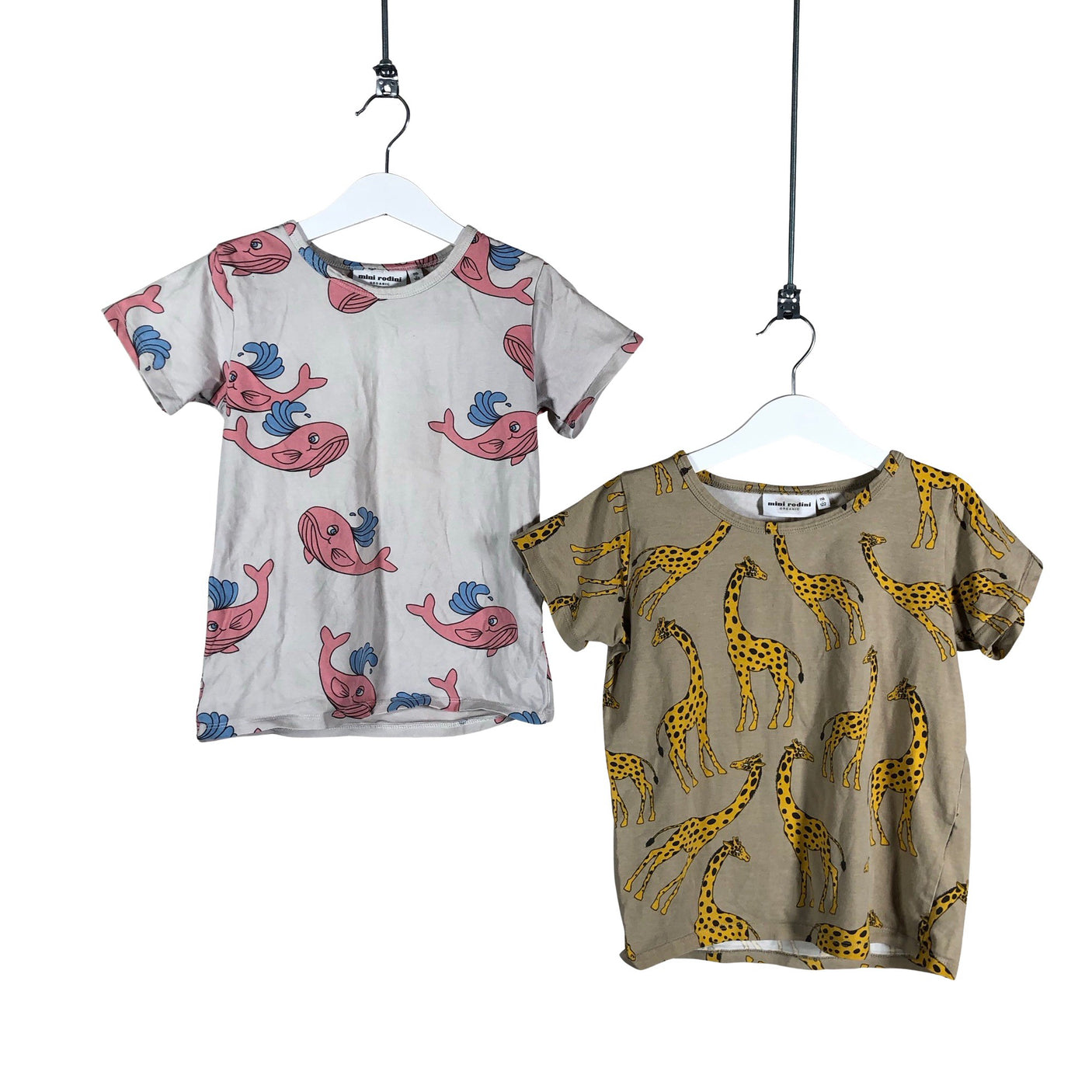 Unisex Mini Rodini - T-paita, koko 116 - 122 - Beige (1)