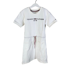 Tyttöjen Tommy Hilfiger - Collegemekko, koko 146 - 152 - Valkoinen (1)