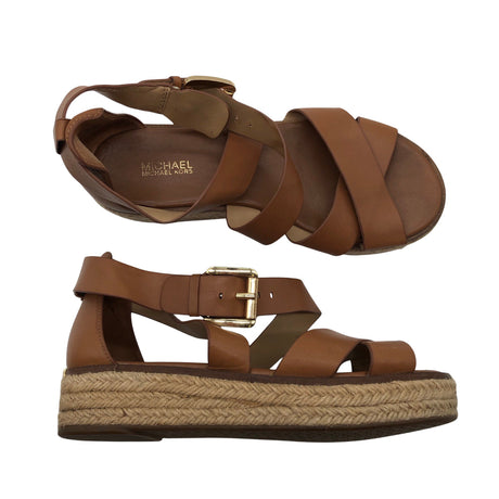 Naisten Michael Kors - Kiilakorkosandaalit, koko 36 - Ruskea ()