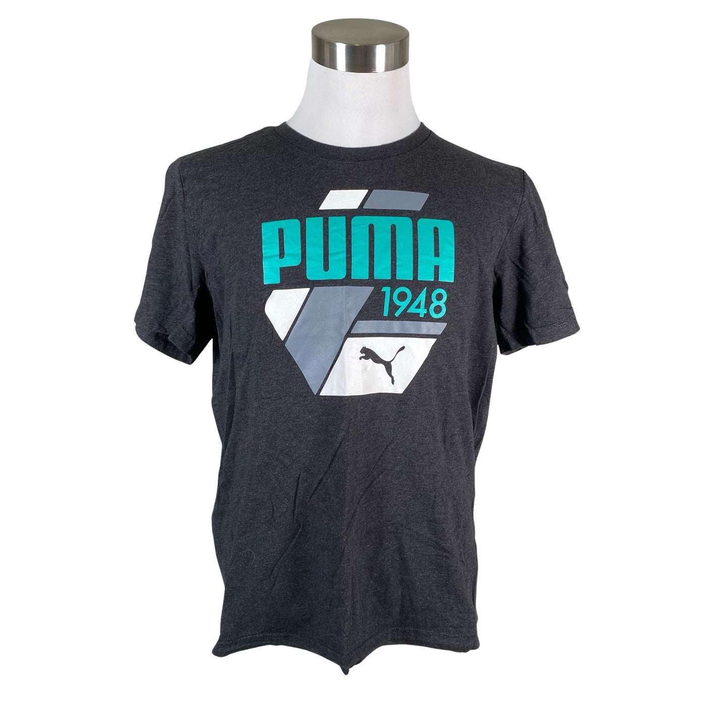 Miesten Puma - T-paita, koko XL - Harmaa (1)