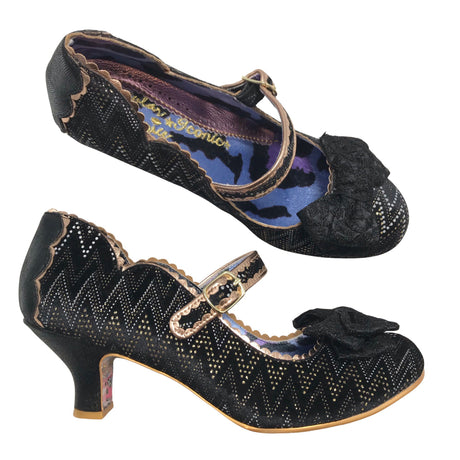 Naisten Irregular Choice - Korkokengät, koko 43 - Musta ()