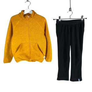 Unisex Reima - Fleecetakki, koko 104 - 110 - Keltainen (1)