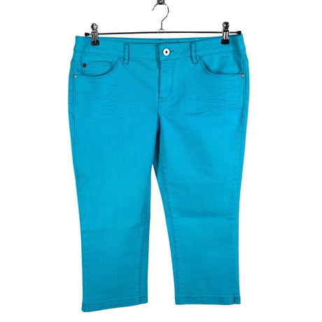 Naisten Esprit - Farkkucaprit, koko W30 - Turkoosi ()
