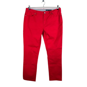 Naisten Tommy Hilfiger - Kangashousut, koko 42 - Punainen (1)