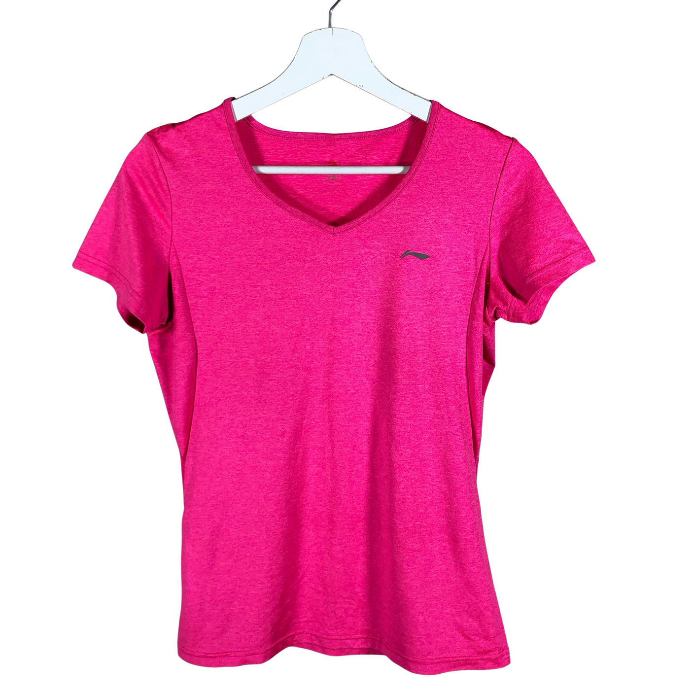 Naisten Li-ning - Urheilupaita, lyhyet hihat, koko 36 - Pinkki (1)