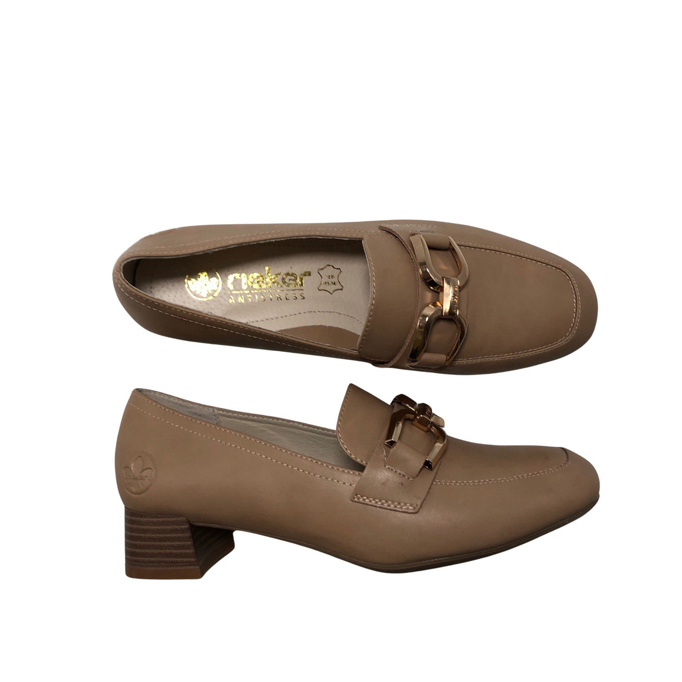 Naisten Rieker - Loaferit, koko 39 - Beige (1)