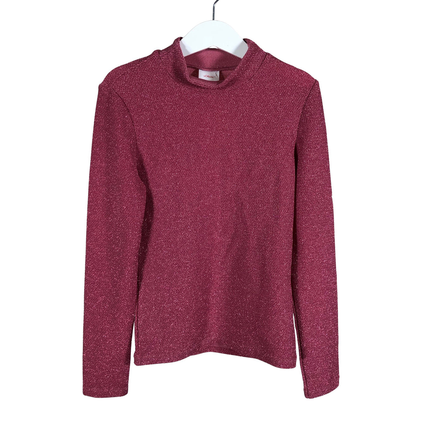 Tyttöjen s.Oliver - Trikoopaita, koko 128 - 134 - Punainen (1)