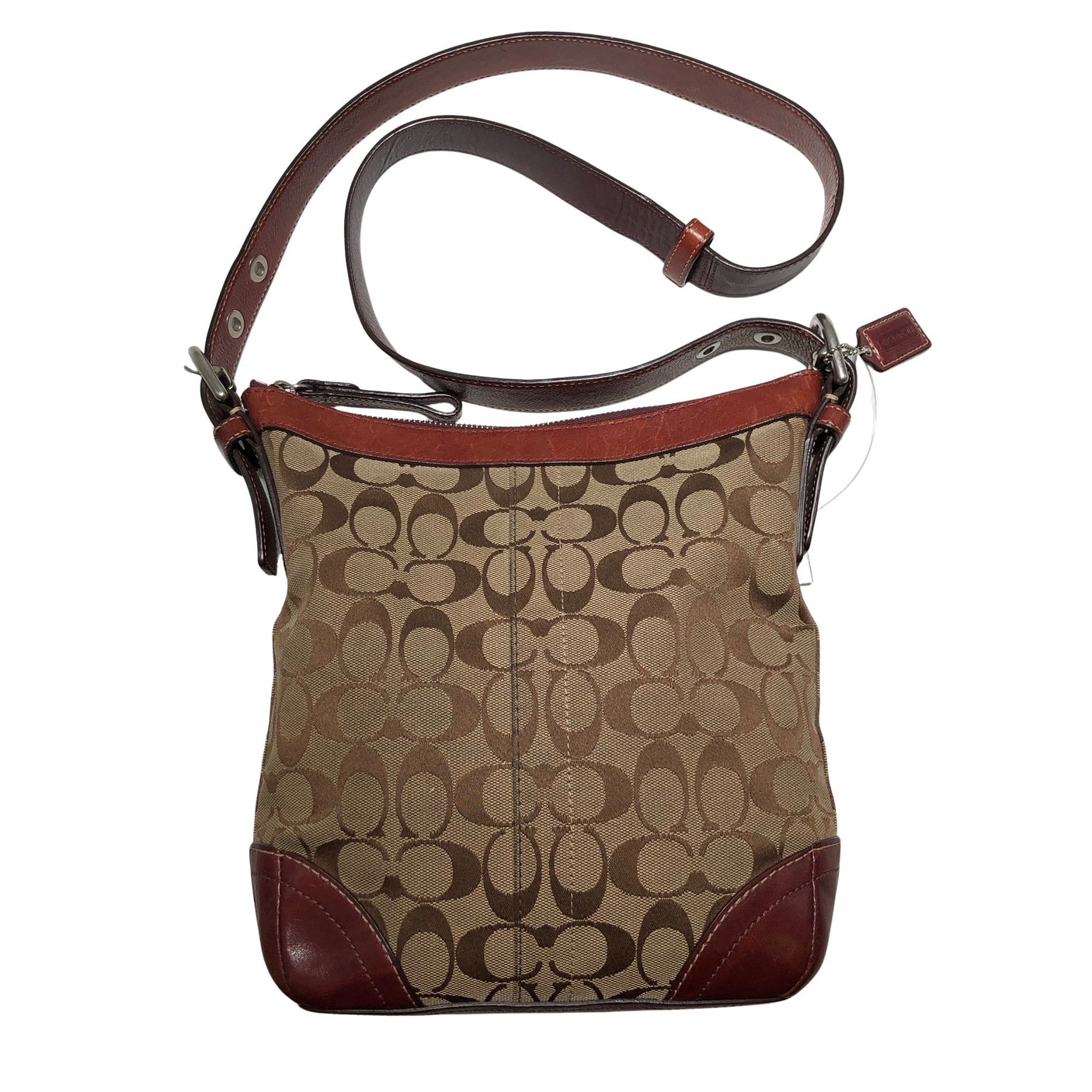 Naisten Coach - Olkalaukku, koko Midi - Beige (1)
