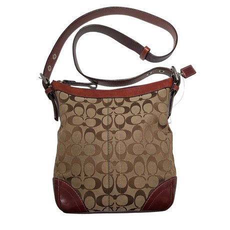 Naisten Coach - Olkalaukku, koko Midi - Beige ()
