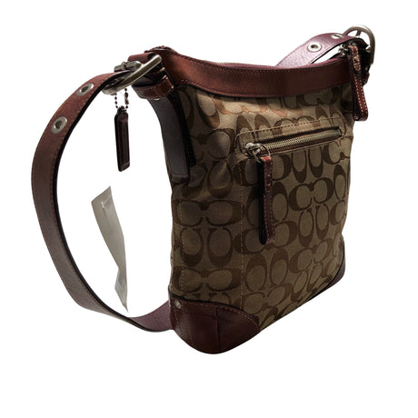 Naisten Coach - Olkalaukku, koko Midi - Beige (2)