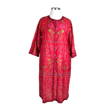 Naisten Gudrun Sjöden - Sifonkimekko, koko 44 - Punainen ()