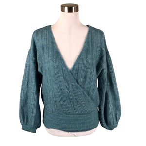 Naisten La Maille Sezane - Neulepaita, koko 38 - Turkoosi (1)