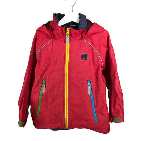 Unisex Polarn O. Pyret - Välikausitakki, koko 110 - 116 - Punainen ()