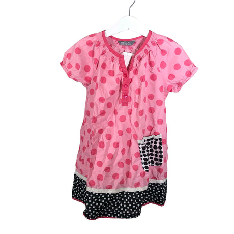 Tyttöjen Lindex - Kangasmekko, koko 110 - 116 - Pinkki ()