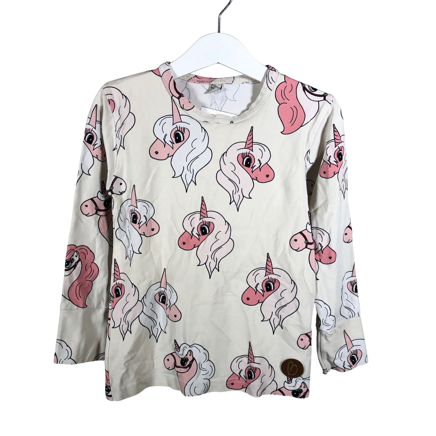 Tyttöjen Blaa - Trikoopaita, koko 98 - 104 - Beige (1)
