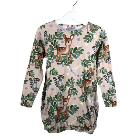 Tyttöjen NOSH - Trikootunika, koko 110 - 116 - Beige ()