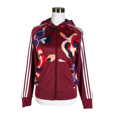 Naisten Adidas - Verryttelytakki, koko 36 - Viininpunainen ()