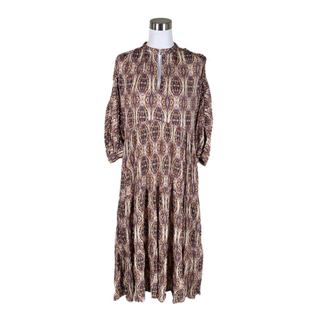 Naisten Massimo Dutti - Sifonkimekko, koko 38 - Ruskea ()