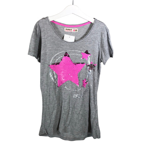 Tyttöjen Desigual - T-paita, koko 146 - 152 - Harmaa ()