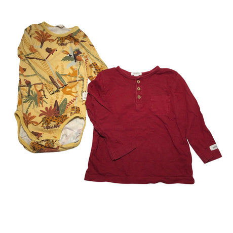 Unisex Ma-ia Family - Body, koko 80 - 86 - Keltainen ()