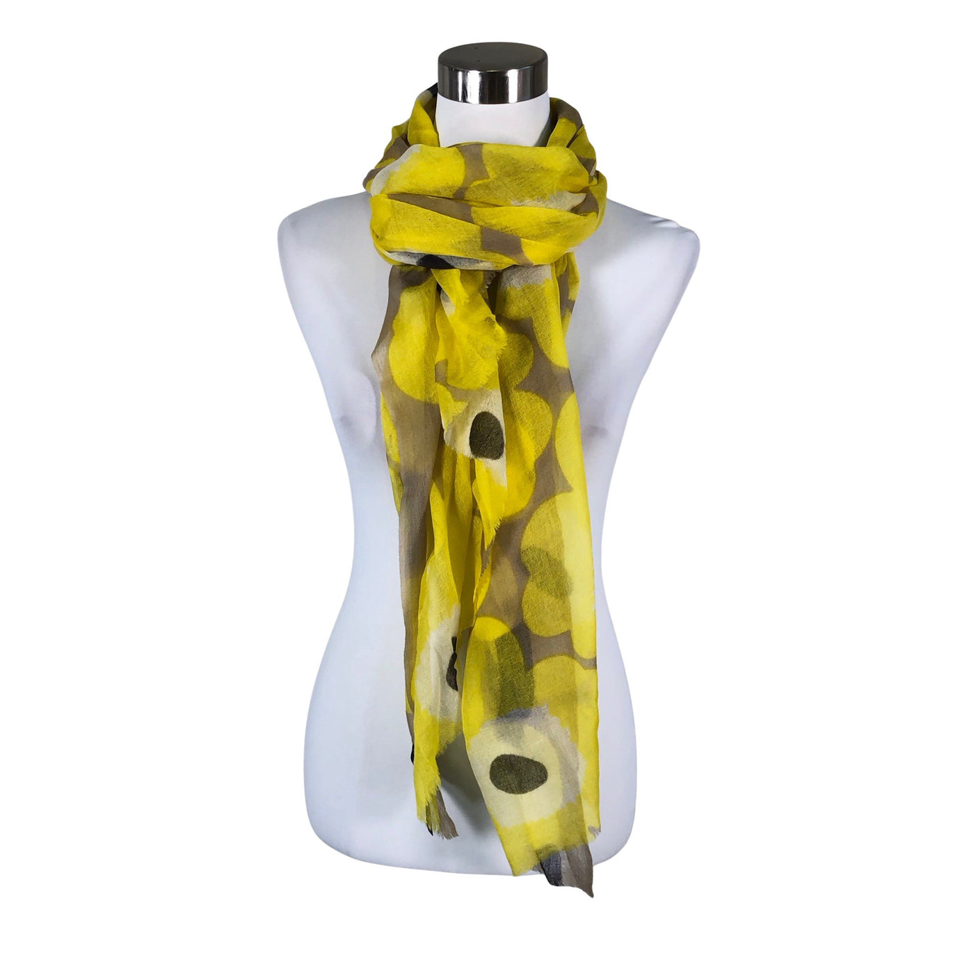 Naisten Marimekko - Huivi, koko Maxi - Keltainen (1)