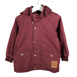 Unisex Mini Rodini - Välikausitakki, koko 92 - 98 - Viininpunainen (1)