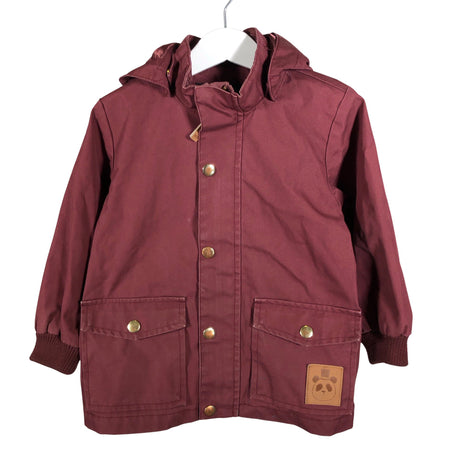 Unisex Mini Rodini - Välikausitakki, koko 92 - 98 - Viininpunainen ()