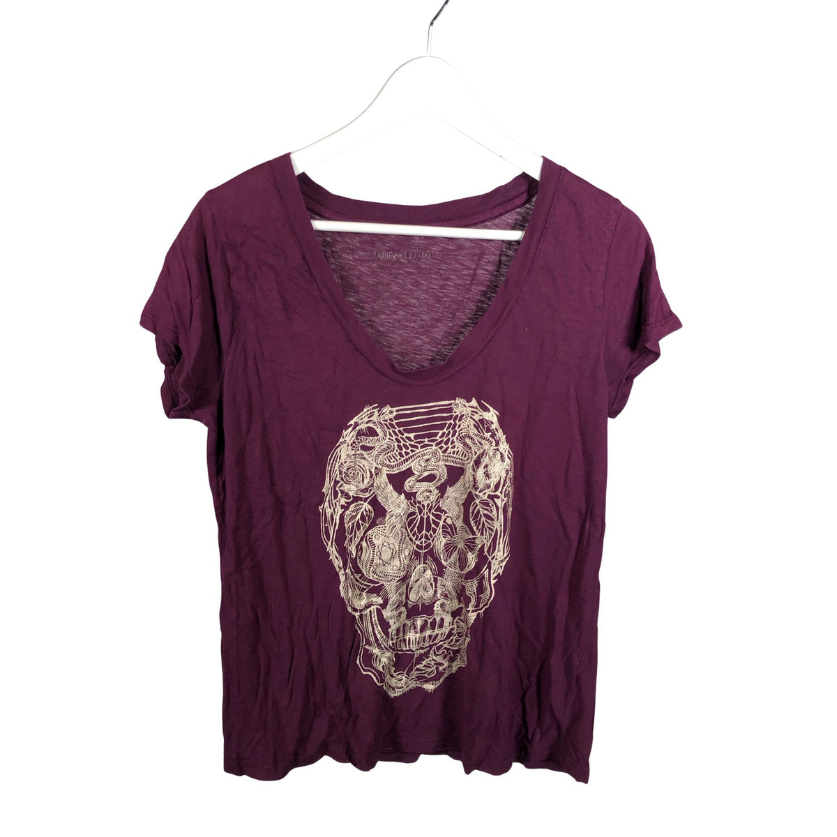 Naisten Zadig & Voltaire - T-paita, koko 38 - Violetti (1)