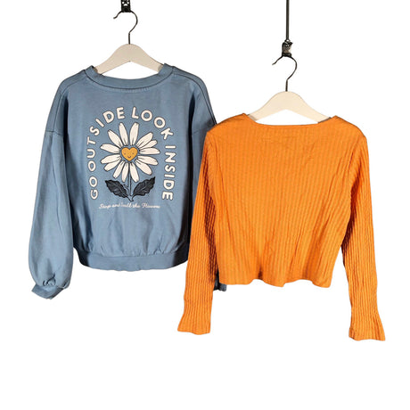 Tyttöjen Lindex - Collegepaita, koko 122 - 128 - Vaaleansininen (2)