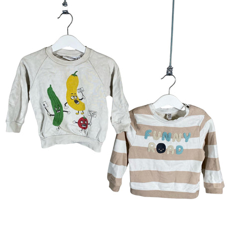 Unisex Mini Rodini - Collegepaita, koko 80 - 86 - Beige ()
