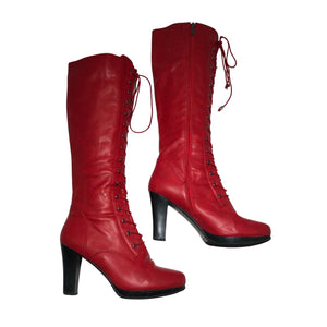 Naisten Fuzz - Saappaat, koko 40 - Punainen (1)