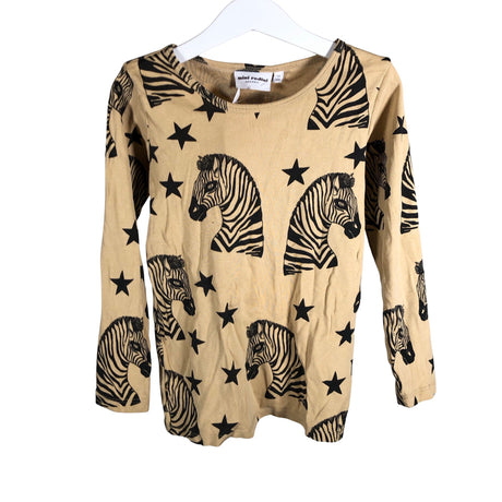 Unisex Mini Rodini - Trikoopaita, koko 116 - 122 - Beige ()