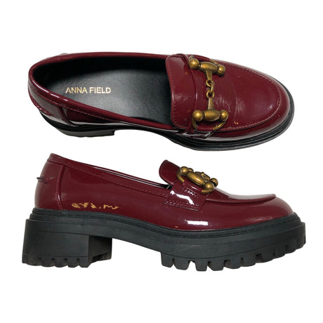 Naisten Anna Field - Loaferit, koko 37 - Viininpunainen ()
