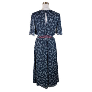 Naisten Tommy Jeans (Tommy Hilfiger) - Sifonkimekko, koko 40 - Sininen (2)