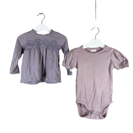 Tyttöjen Newbie - Trikoopaita, koko 80 - 86 - Violetti ()