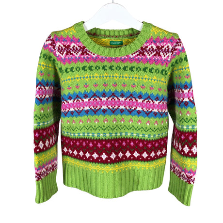 Unisex Benetton - Neulepaita, koko 128 - 134 - Vihreä ()