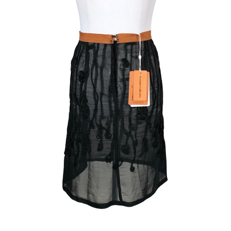 Naisten Dries Van Noten - Kangashame, koko 34 - Musta (2)