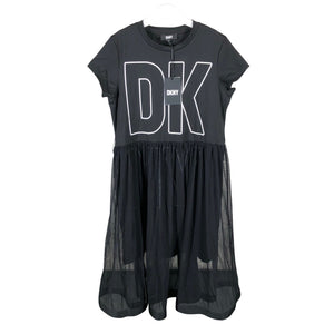 Tyttöjen DKNY - Trikoomekko, koko 146 - 152 - Musta (1)