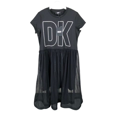 Tyttöjen DKNY - Trikoomekko, koko 146 - 152 - Musta ()
