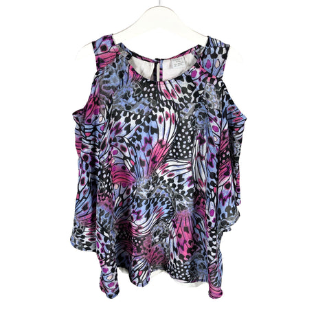 Tyttöjen Lindex - Lyhythihainen pusero, koko 146 - 152 - Violetti ()