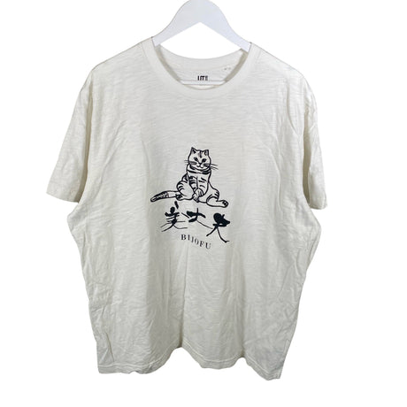 Miesten Uniqlo - T-paita, koko XXL - Luonnonvalkoinen ()