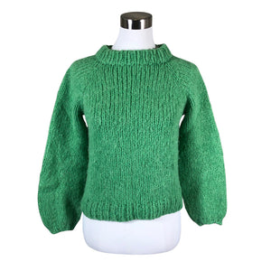 Naisten Handmade - Neulepaita, koko 34 - Vihreä (1)