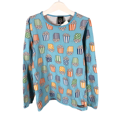Unisex Villervalla - Trikoopaita, koko 134 - 140 - Vaaleansininen ()